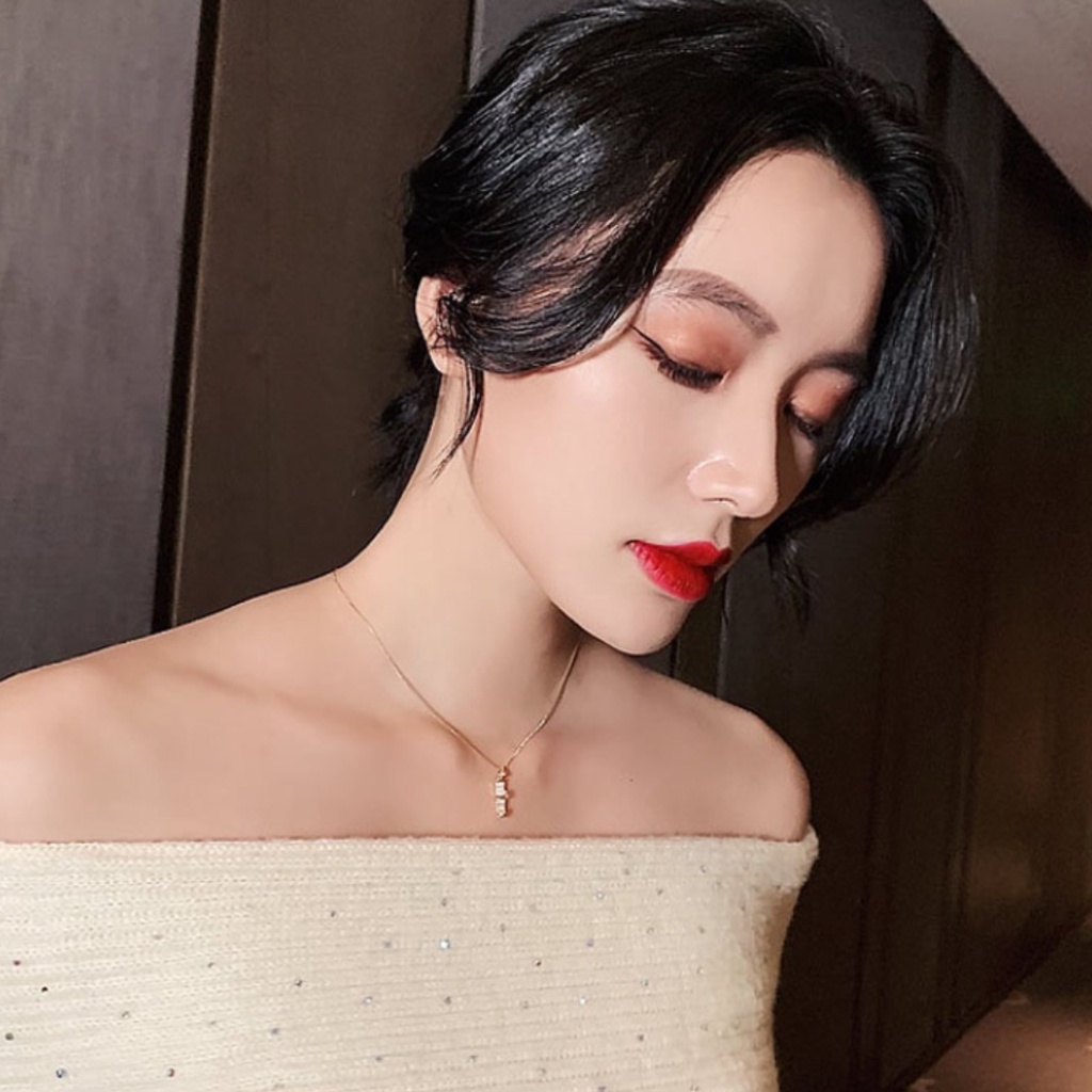Dây chuyền nữ thép titan mặt hình đốt tre không rỉ độc đáo sang trọng, Lémi accessories