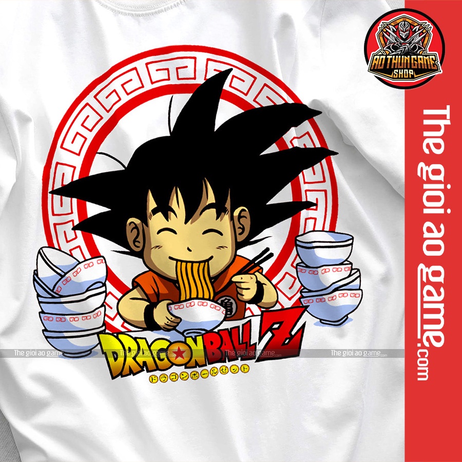 Áo dragon ball Goku nam nữ Áo phông Goku dragon ball  trắng đen form rộng unisex cotton co giãn thoáng mát T09