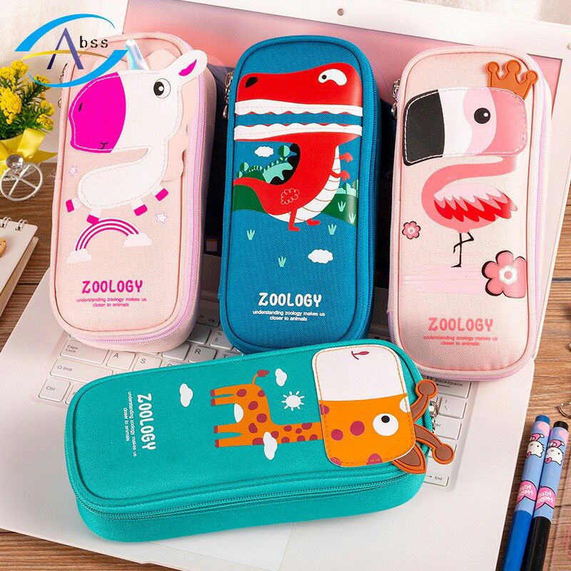 Hộp bút hoạt hình đáng yêu bé trai bé gái size 22*9*5cm