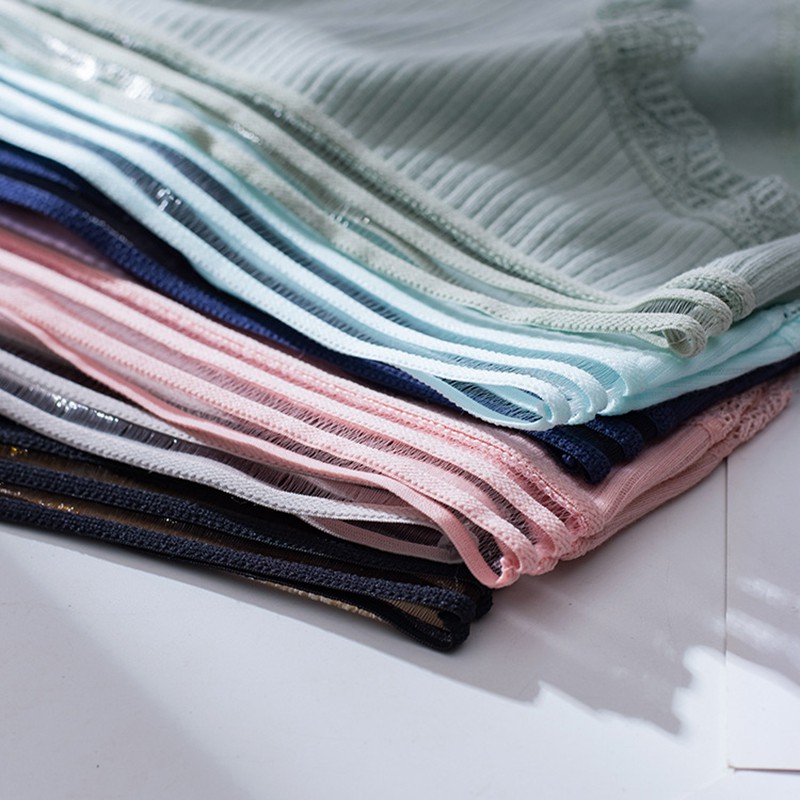 Quần lót AOWEINISI chất liệu cotton màu trơn chất lượng cao thời trang cho nữ