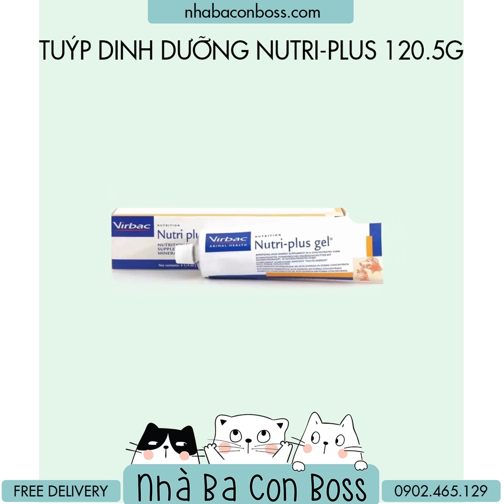 [Mã PET50K giảm Giảm 10% - Tối đa 50K đơn từ 250K] Thức ăn dinh dưỡng Nutri-plus 120.5g