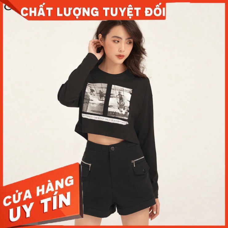 Áo thun nữ tay dài croptop GUMAC đủ màu đủ size, trẻ trung ATB1122 - Hàng nhập khẩu