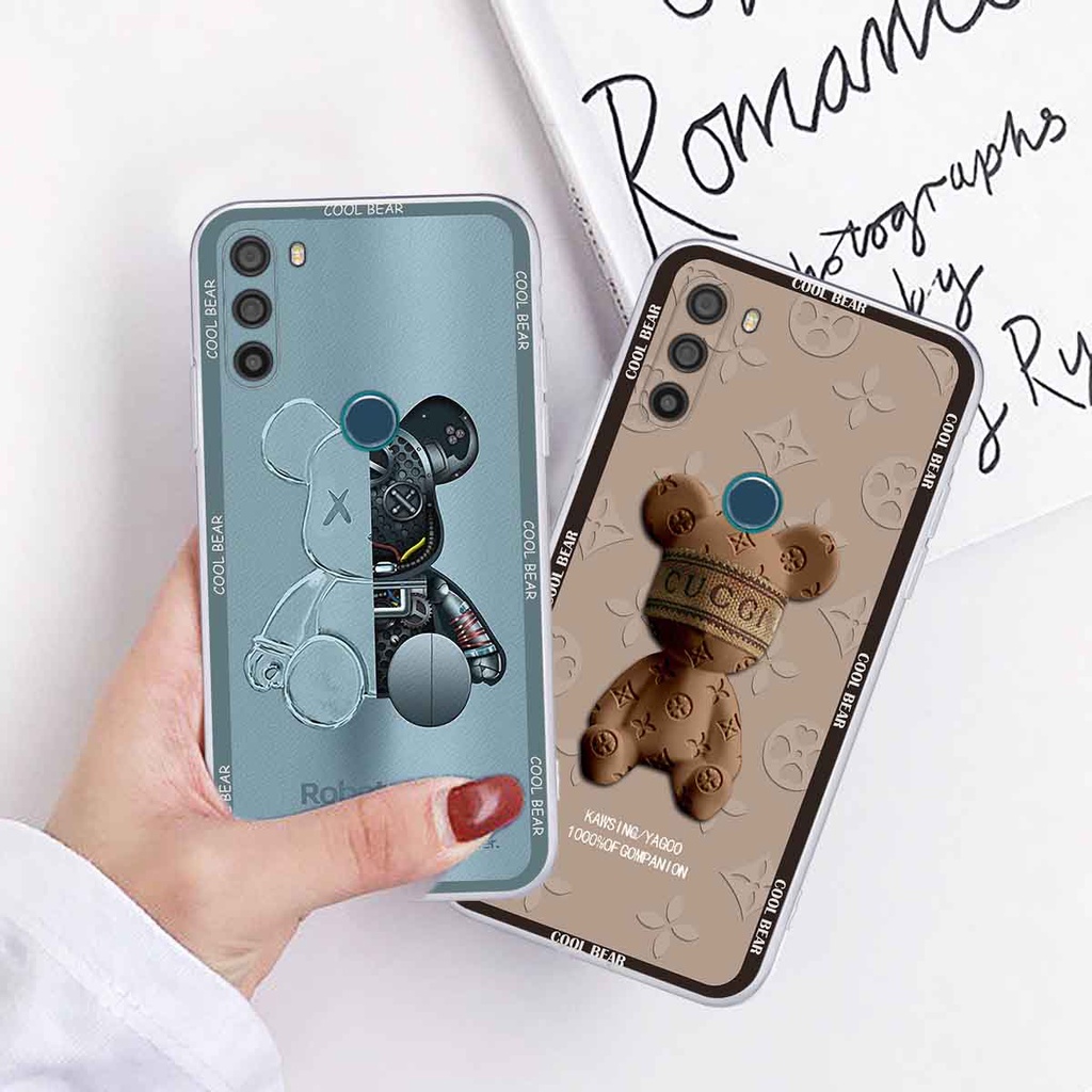 Ốp Vsmart Active 3 bear brick, gấu đáng yêu, dễ thương