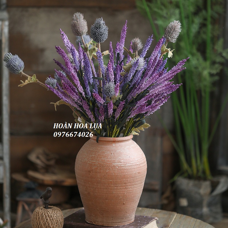 Hoa giả_Lavender mốc nhiều màu sắc phù hợp cắm trang trí, cắm bình, decor mọi không gian nhà cửa