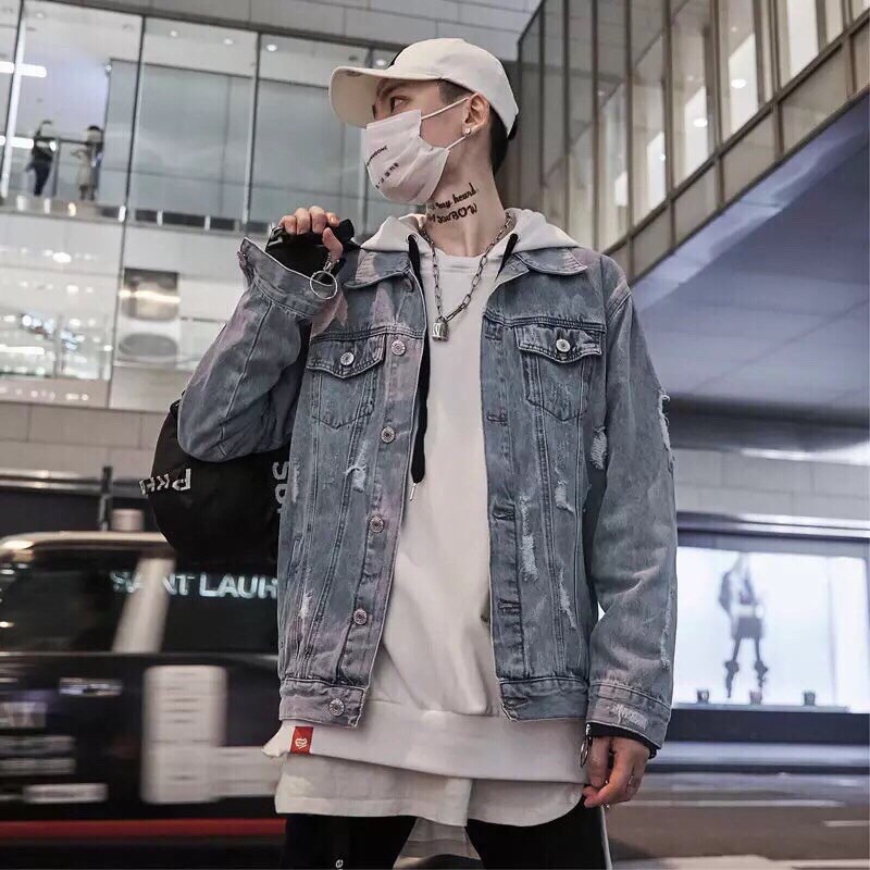 Áo khoác jean unisex nam nữ đều mặc được