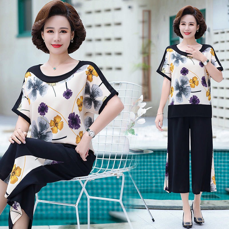 Bộ đồ trung niên vải lụa cực sang mềm mại và mát mịn