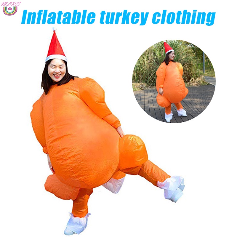Bộ Đồ Bơm Hơi Hóa Trang Gà Tây Nướng Vui Nhộn Cho Người Lớn Dịp Halloween