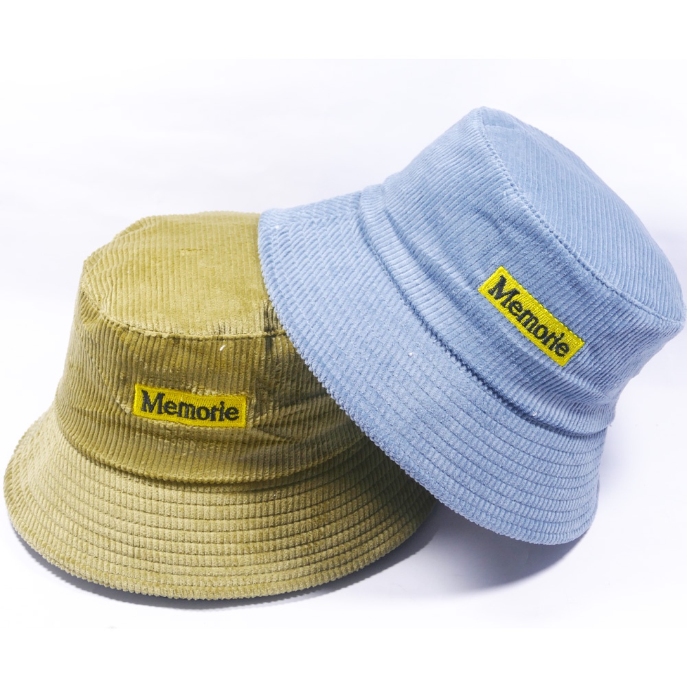Mũ bucket vành cụp ❤️Nón tai bèo thêu chữ MEMORIE chất nỉ nhung cao cấp form unisex nam nữ 2022
