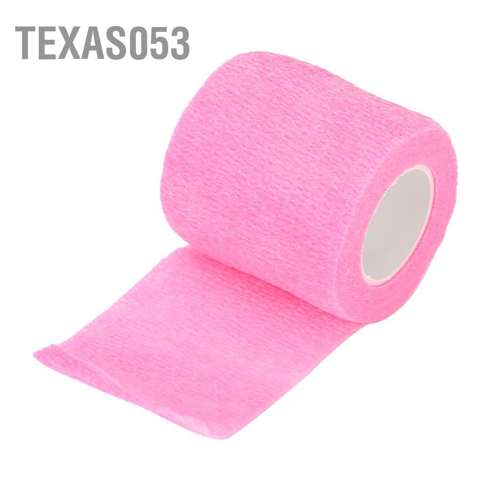 💕Hàng Sẵn 5pcs Băng dính không dệt có hình đàn hồi quấn ống tay cầm nắm máy xăm thể thao Băng quấn tay cầm Bao bọc Cung cấp dùng một lần Hình xăm tự dính