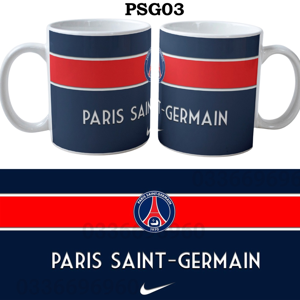 Cốc Sứ PSG Nhiều Mẫu - Cốc Đội Bóng PSG Loại 1 Có In Theo Yêu Cầu