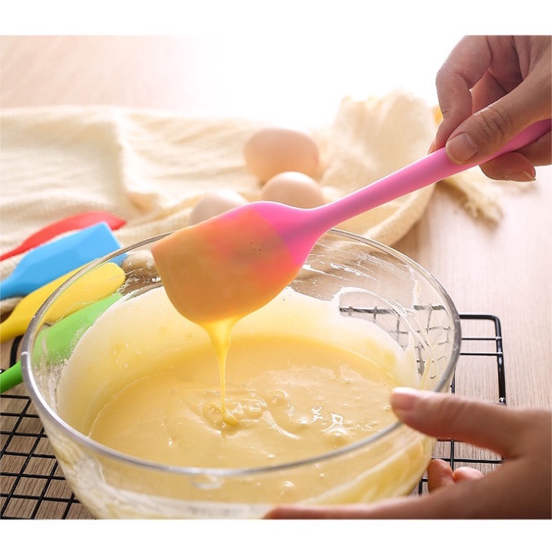 Phới silicone đa năng, spatula làm bánh và chế biến đồ ăn dặm cho bé