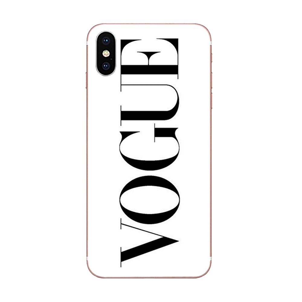 Ốp Điện Thoại Tpu Họa Tiết Tạp Chí Vogue Cho Iphone 11 Pro X Xs Max Xr 4 4s 5 5c 5s Se Se2 6 6s 7 8 Plus Dễ Thương