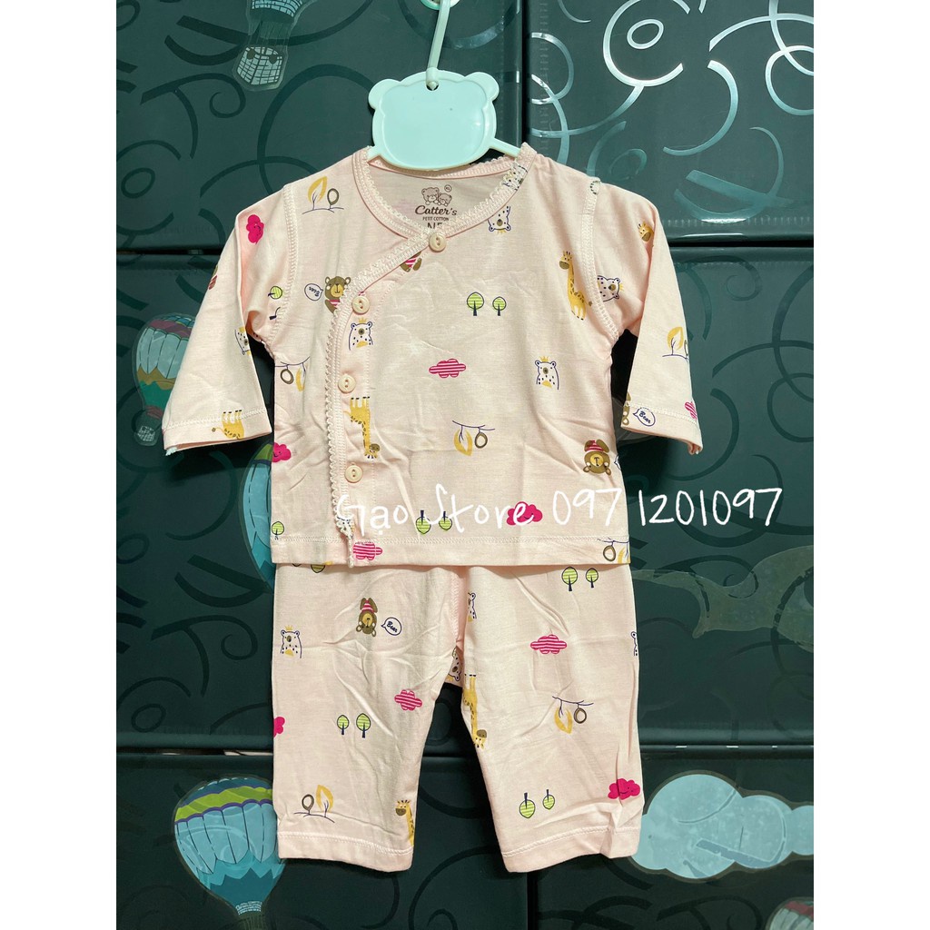 Bộ sơ sinh dài tay giá rẻ Catter bé trai, bé gái