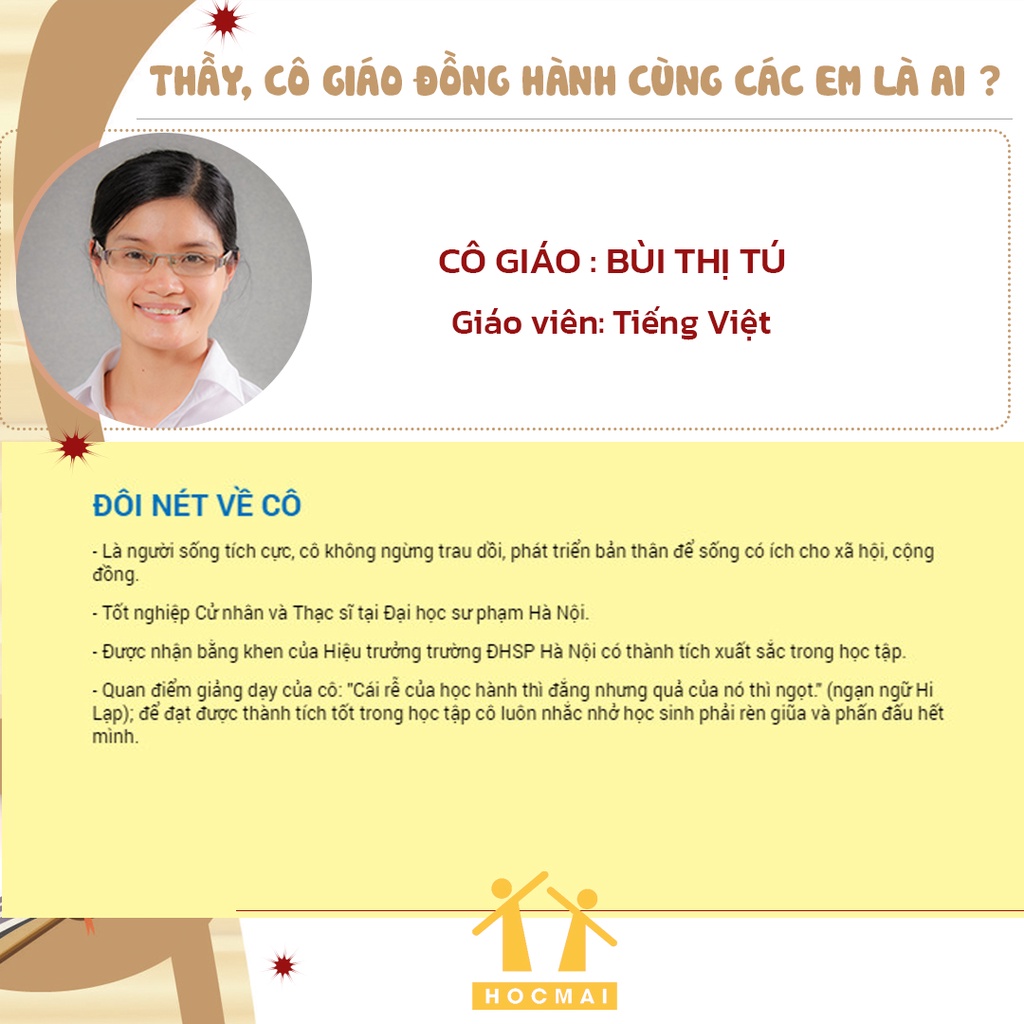 App HOCMAI - Khóa Học Luyện Thi Vào Lớp 6 - Thời Gian Học 1 Tháng