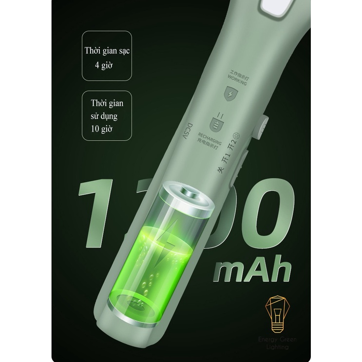 PIN TRÂU Vợt Bắt Muỗi Energy Green Lighting FS-011 Kiêm Đèn Thu Hút Muỗi , Diệt Muỗi - 3 Lớp Lưới