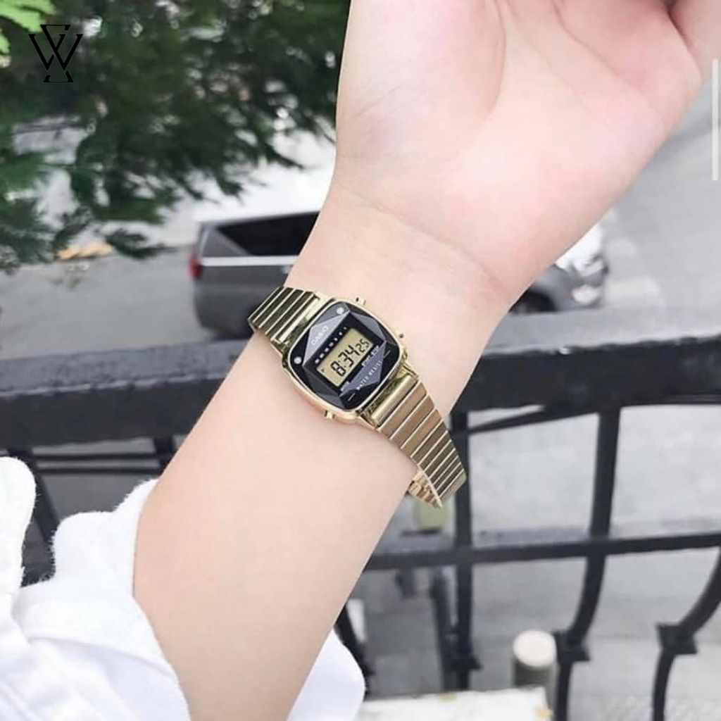Đồng Hồ Điện Tử Nữ Casio WATCHSTORE LA670WGAD-1DF Thiết Kế Mặt Kính 24.6mm, Vỏ Mạ Crom Màu Vàng Thời Thượng