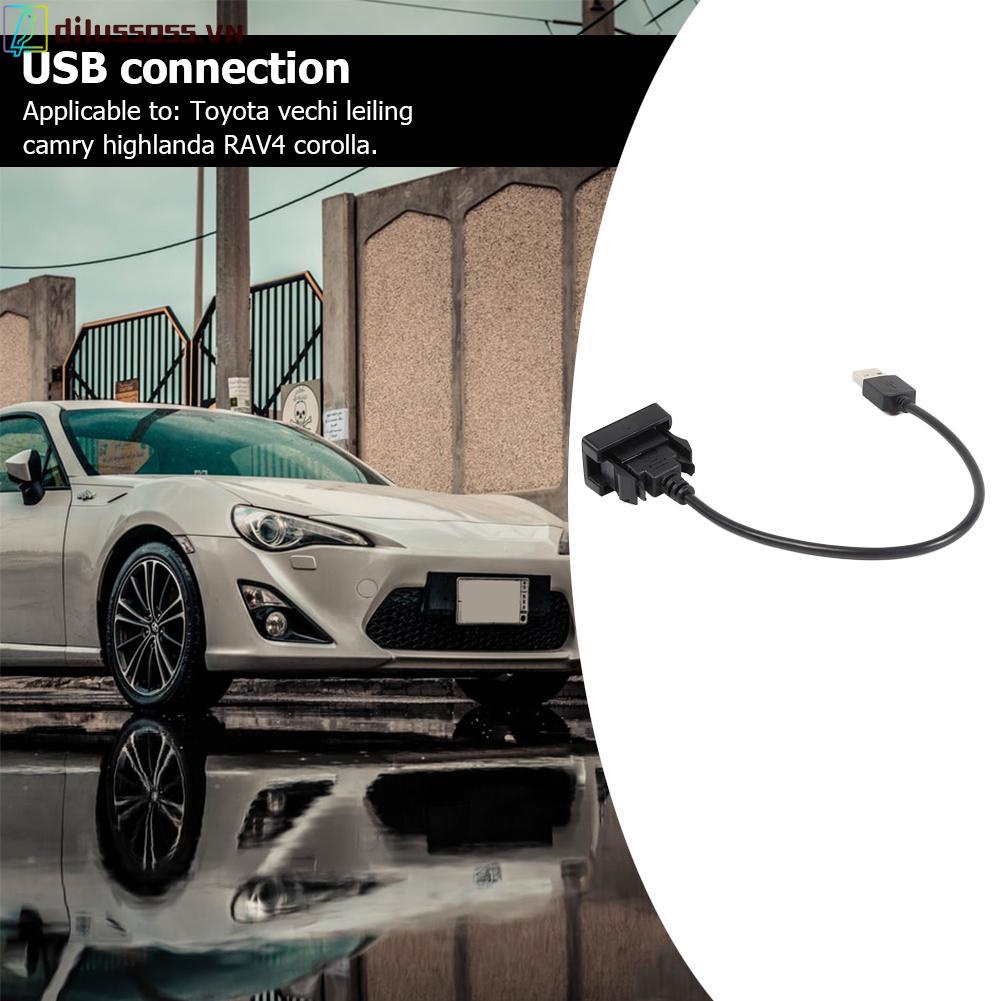 Cáp nối dài cổng USB cho xe hơi Toyota Vios