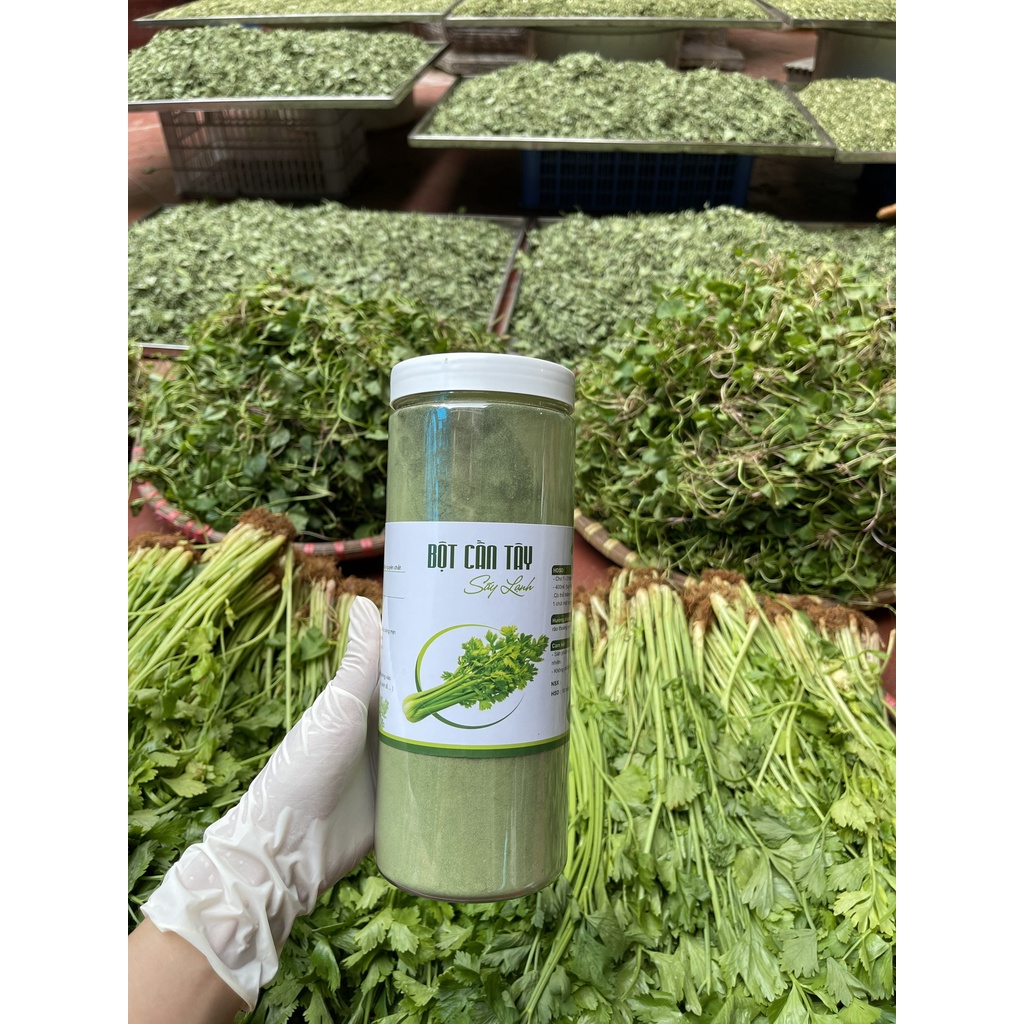 Bột cần tây sấy lạnh nguyên chất hiệu quả an toàn tuyệt đối - bột rau cần tây thanh nhiệt giải độc đẹp da