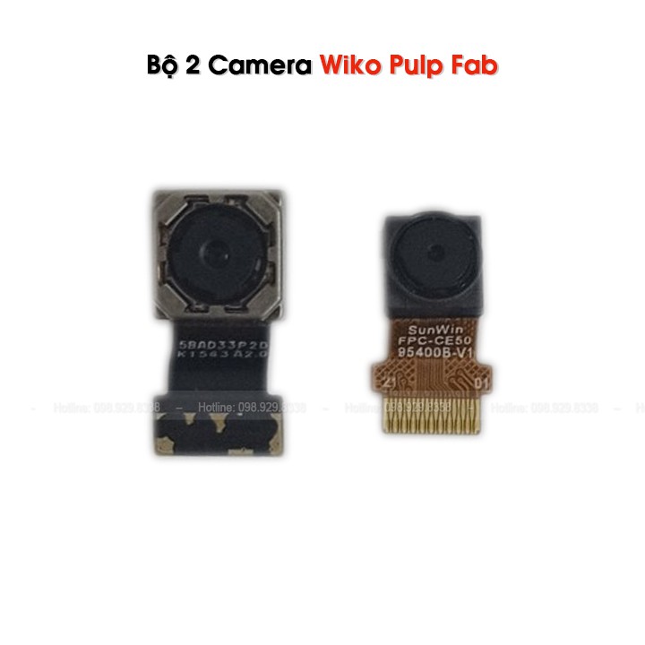 Camera Trước &amp; Sau Của Wiko Pulp Fab - Bộ cam trước và cam sau zin bóc máy thay thế của Wiko Pulp Fab