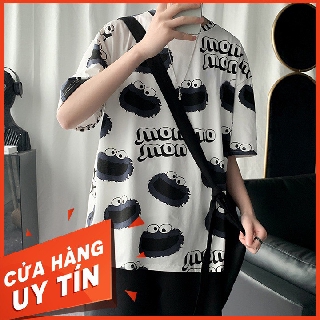 Áo thun tay lỡ cotton thoáng mát Mon 3 màu