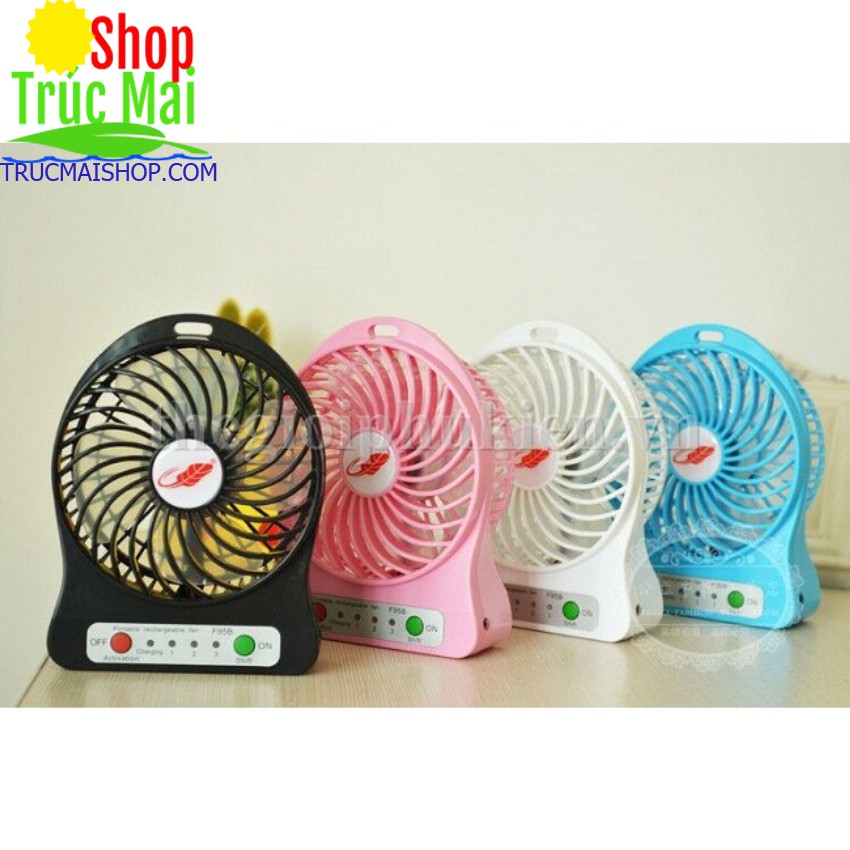 Quạt sạc, tích điện 3 tốc độ