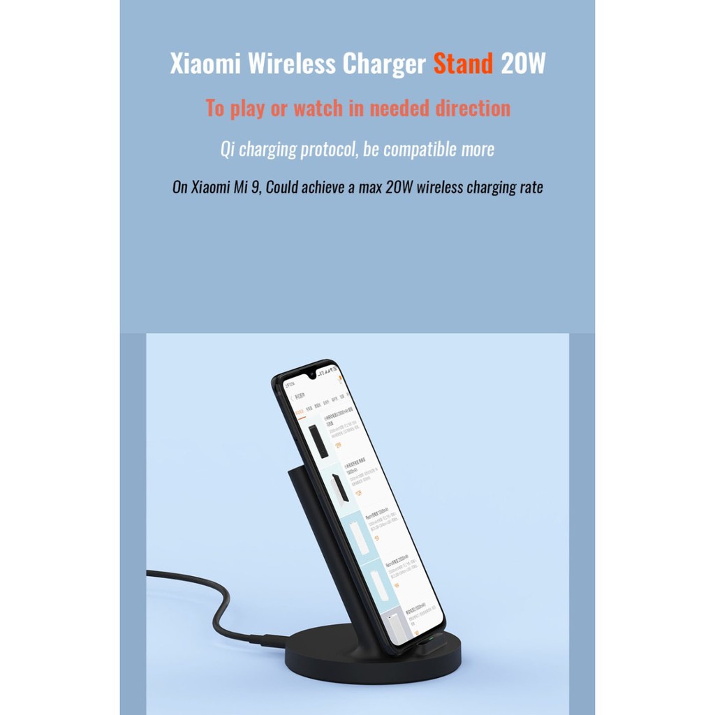 Sạc nhanh không dây Xiaomi 20w For iPhone Xiaomi Huawei Samsung OPPO hơn BH 12 Tháng