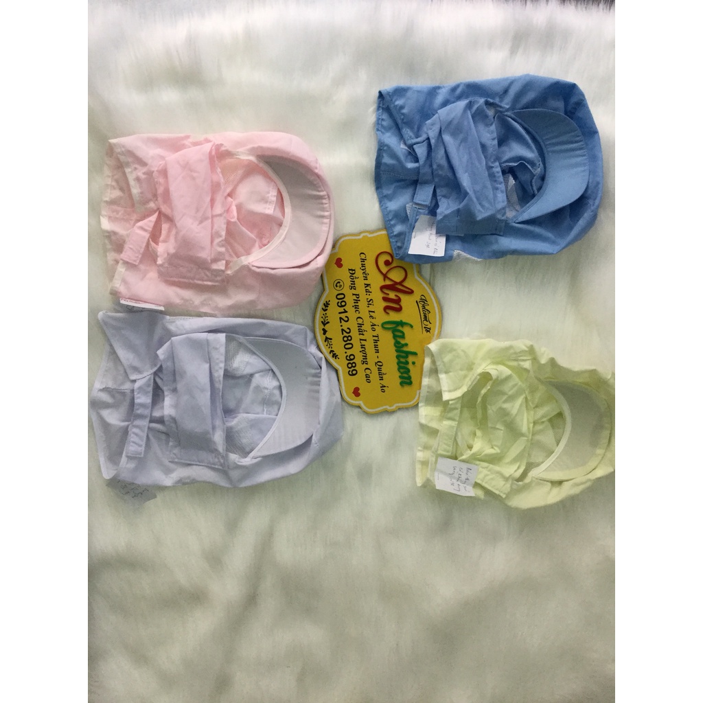 COMBO 10 NÓN TRÙM CÓ KHẨU TRANG VẢI SILK DÙNG TRONG NGÀNH THỦY SẢN, THỰC PHẨM_HÌNH CHỤP THẬT