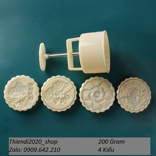 NO30- Khuôn bánh trung thu 4 kiểu (200gr)