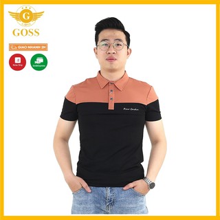 ⭐️HÀNG HIỆU⭐️Áo thun nam có cổ 2 màu - Áo phông polo nam cổ bẻ ngắn tay vải 100%cotton cao cấp chất mát GOSS