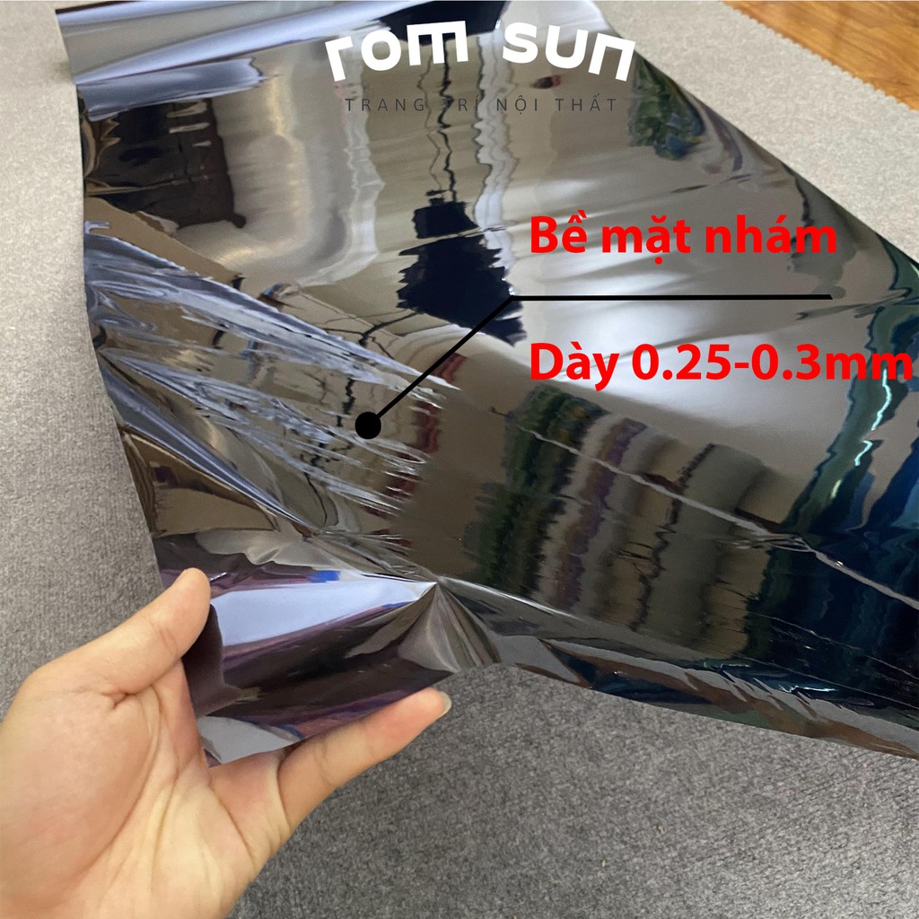 Decal dán kính chống nắng nóng UV cho cửa kính cửa sổ, Giấy dán kính decan chống nhìn trộm phòng ngủ phản quang SPCL-PQ