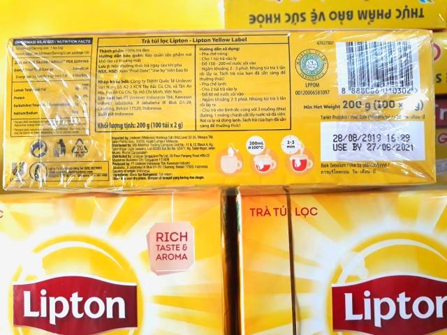 ☕TEA&COFFEE TIẾN THỊNH☕ TRÀ LIPTON HỘP 100 GÓI 🌿