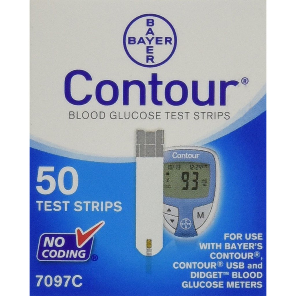 Que thử đường huyết Contour hộp 50 que thử