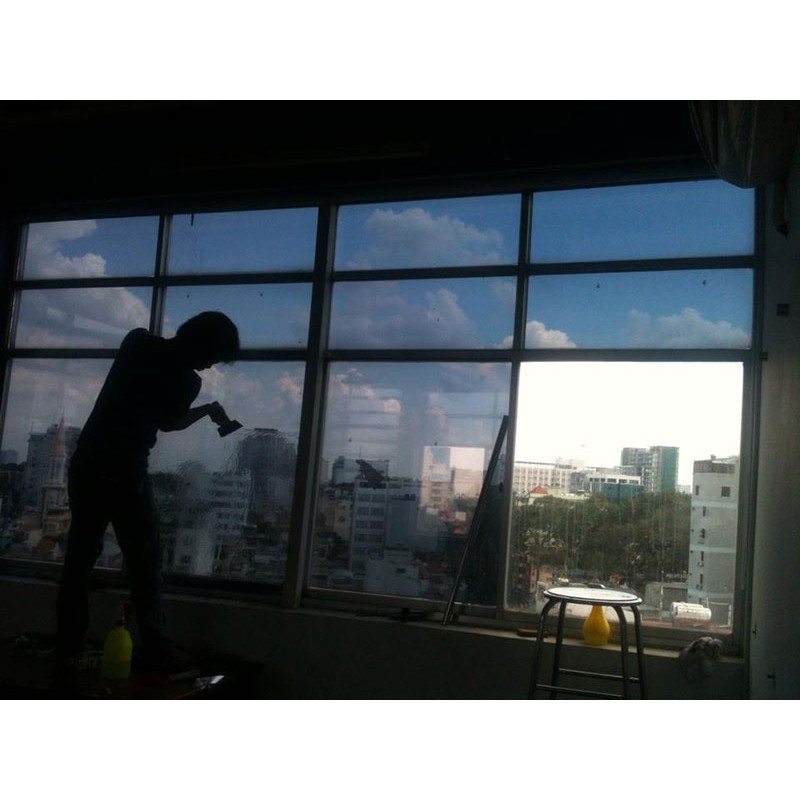 Combo Decal dán kính ( Phim cách nhiệt )chống nắng màu trà - Xanh đậm  khổ rộng  100 Cm | BigBuy360 - bigbuy360.vn