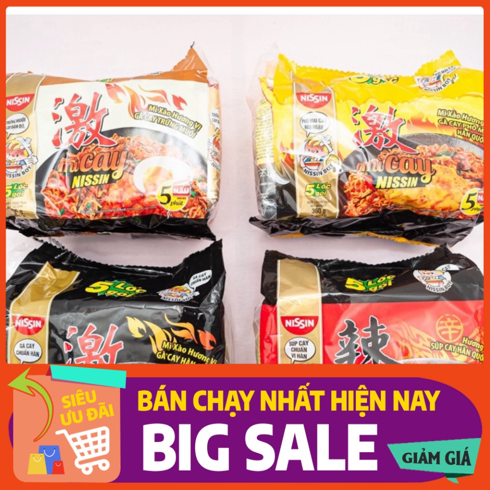  Mỳ cay Hàn Quốc Nissin ( lốc 5 gói ) MÌ CAY HÀN QUỐC NISIN