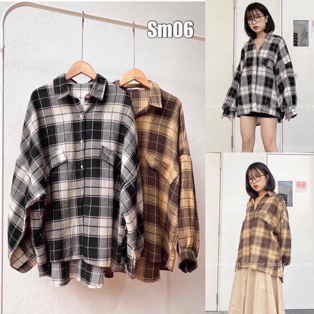 [FREESHIP ĐƠN TỪ 50K] Áo sơ mi kẻ nắp túi chéo HARI0221