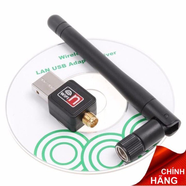 Usb thu Wifi Nano 802.11n chính hãng, có ăng ten -dc2381