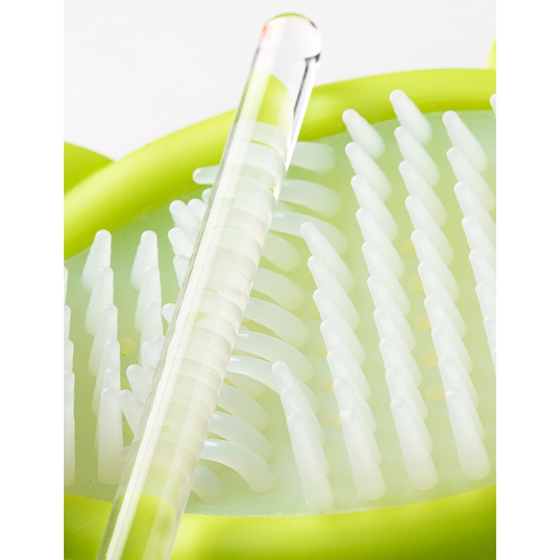 Lược Silicon Tắm Gội Massage Cho Bé Hình Con Hà Mã Siêu Đáng Yêu