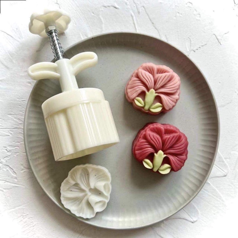 khuôn bánh trung thu 75g Cẩm chướng 2022