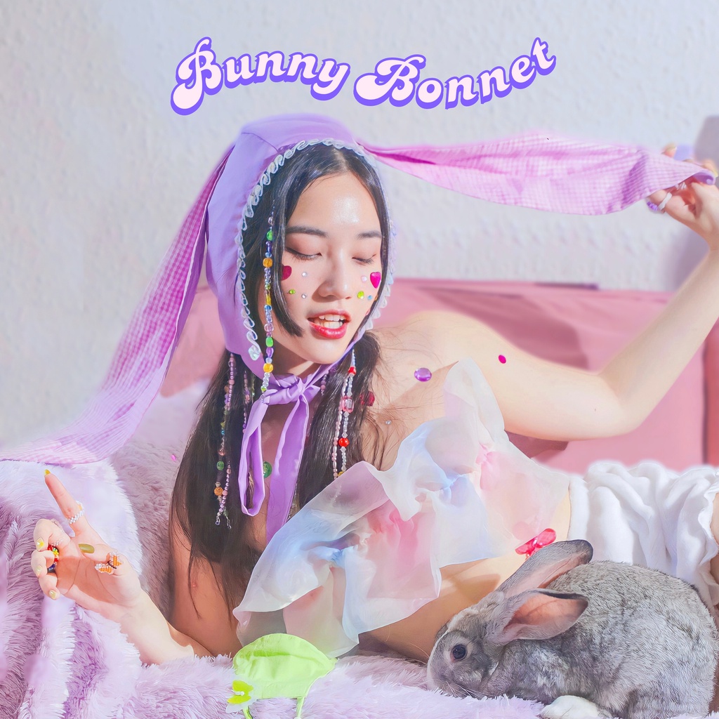 MŨ TRÙM ĐẦU THỎ BUNNY BONNET | handmade by mignonne