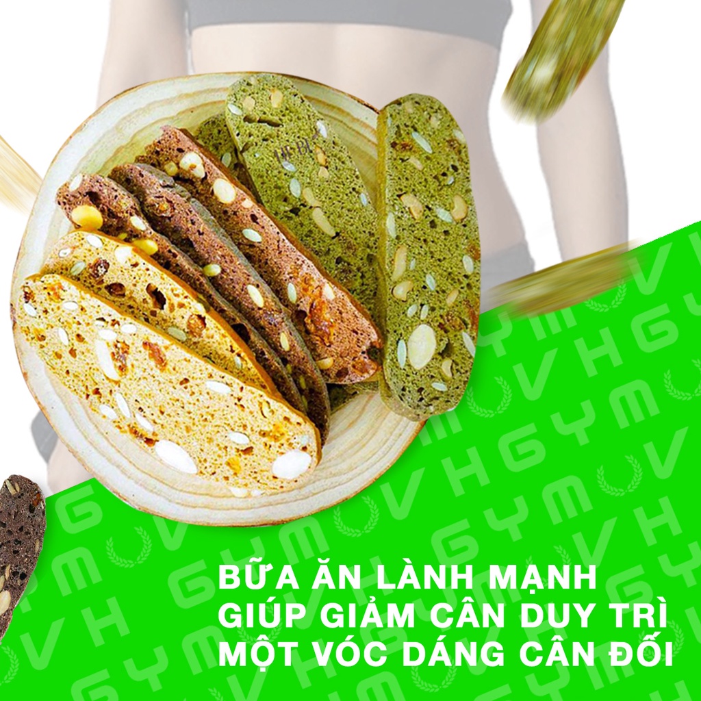 Bánh Biscotti Ăn Kiêng Cắt Lát EAT CLEAN/ KETO/ DAS