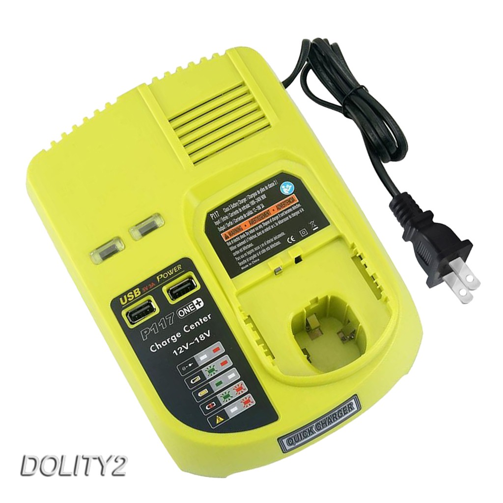 Bộ Sạc Pin Hóa Học P117 12V-18V MAX Dành Cho Ryobi ONE + P117