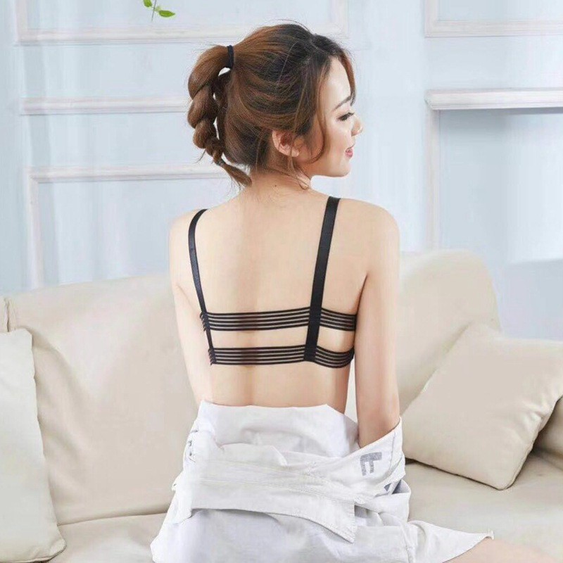 áo lót nữ Áo bra đúc su 2 dây ngang mẫu mới áo thể thao tâp gym yoga | BigBuy360 - bigbuy360.vn