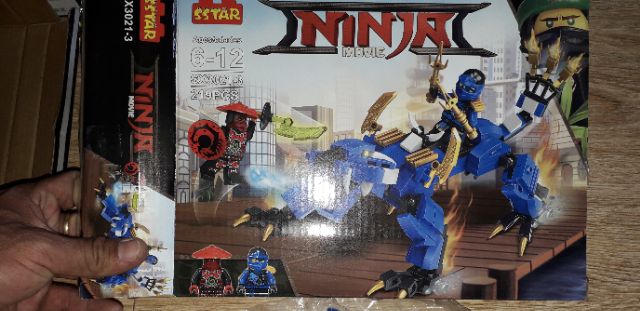 Lắp ráp Lego Ninja Movie Rồng 3021 có trên 200 chi tiết bằng nhựa