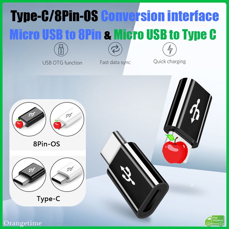 1 Đầu Chuyển Đổi Micro USB Sang Light / 8Pin OTG Cho Điện Thoại i-P / Pad