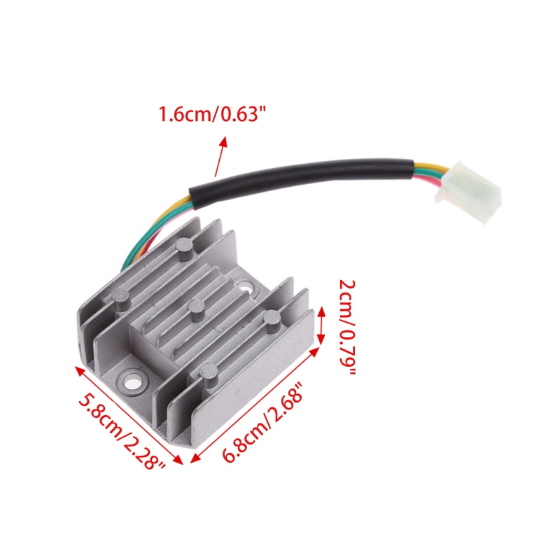 Bộ Chỉnh Lưu 4 Dây Phích Cắm Đực Cho Xe ATV Dirt Pit Bike Moped Scooter