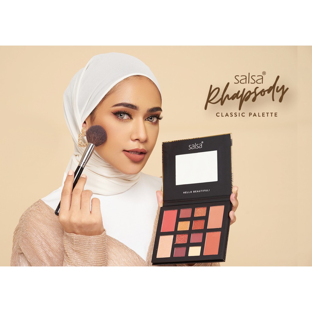 Salsa (hàng Mới Về) Bảng Phấn Mắt / Má Hồng / Bắt Sáng / Tạo Khối Màu Hổ Phách Cổ Điển | BigBuy360 - bigbuy360.vn