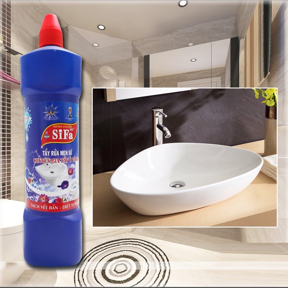 Chất Tẩy Men Sứ, Tẩy Ố Vàng SIFA Đánh Bay Các Vết Bẩn Bám Trên Men Trả Lại Độ Sáng Bóng Như Mới