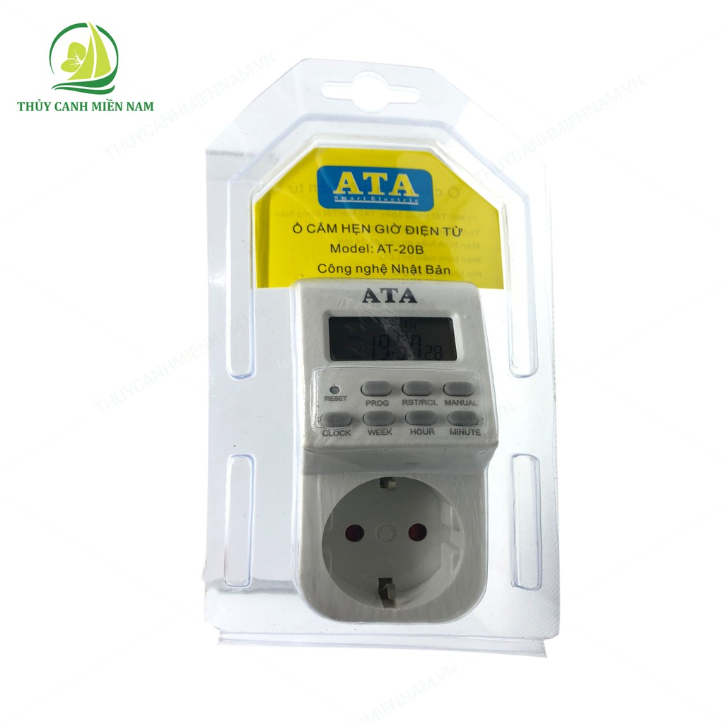 Timer Hẹn Giờ Tưới Cây Tự Động | Timer Điện Tử ATA Smart Electric Chính Hãng, Bảo Hành 6 Tháng, 30 Ngày Đổi Nếu Lỗi