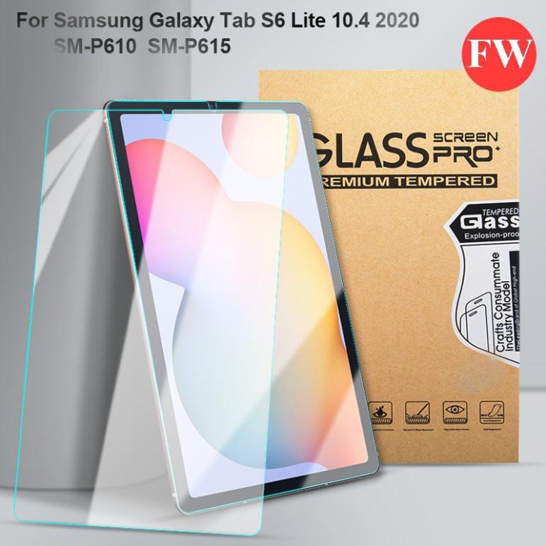 Kính cường lực Samsung Galaxy Tab S6 lite 2020/2022  trong suốt độ cứng 9H tặng kèm giấy lau màn hình