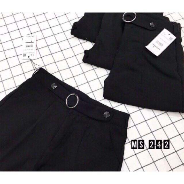 Quầb baggy cúc lệch đai tròn